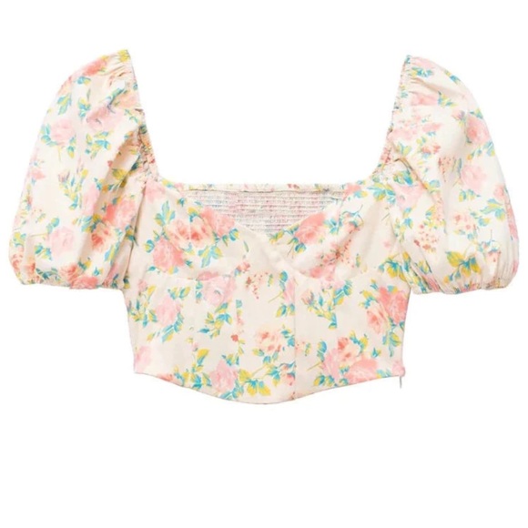 Zara cream and pink floral coord - Picture 2 of 5